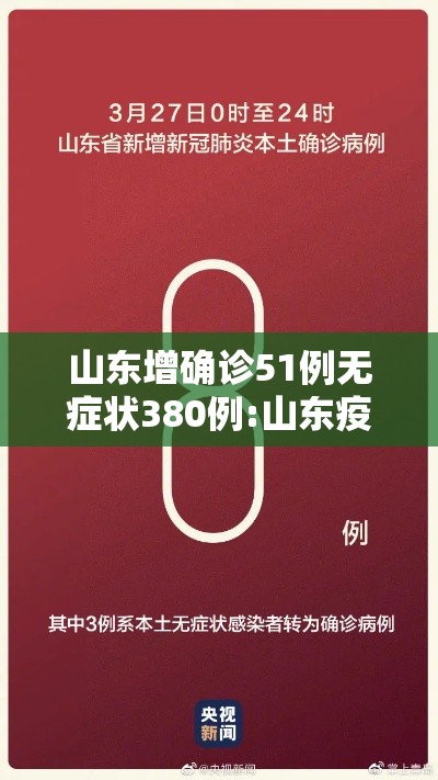山东增确诊51例无症状380例:山东疫情新增无症状