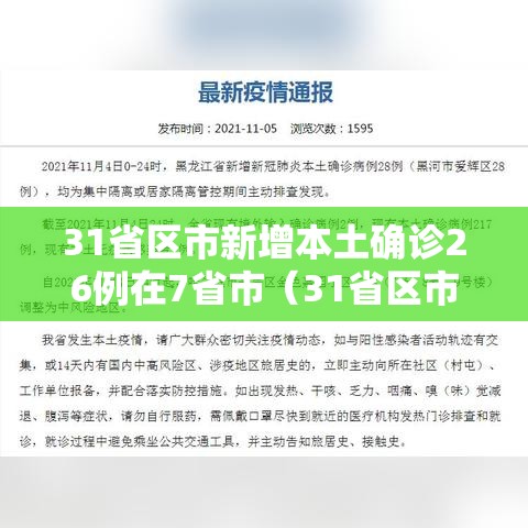 31省区市新增本土确诊26例在7省市（31省区市新增确诊52例含本土36例）