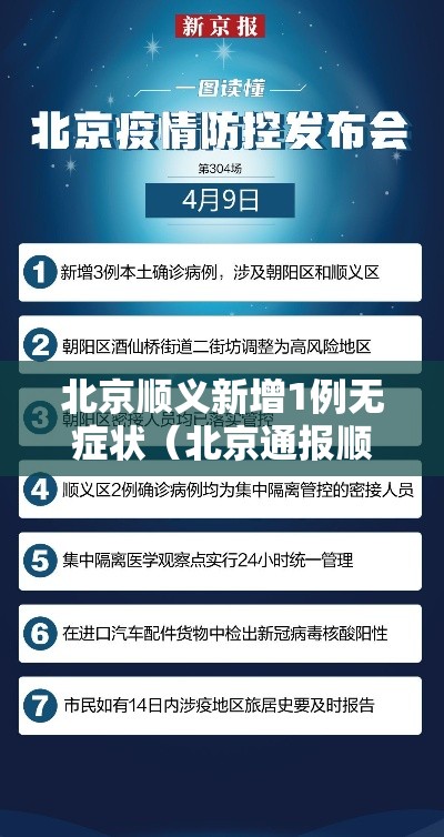 北京顺义新增1例无症状（北京通报顺义1例无症状相关情况）