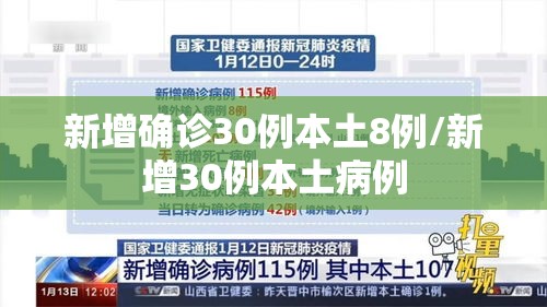 新增确诊30例本土8例/新增30例本土病例