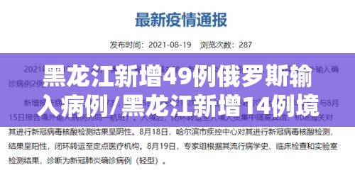 黑龙江新增49例俄罗斯输入病例/黑龙江新增14例境外输入确诊病例
