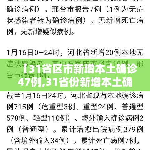 【31省区市新增本土确诊47例,31省份新增本土确诊47例】