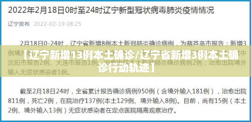 【辽宁新增13例本土确诊/辽宁省新增3例本土确诊行动轨迹】