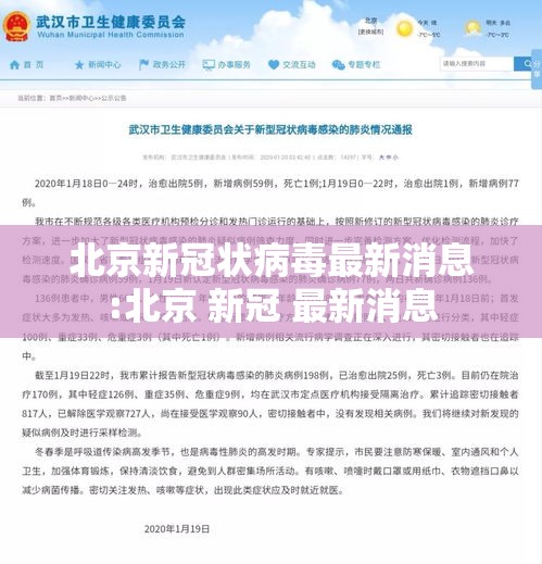 北京新冠状病毒最新消息:北京 新冠 最新消息
