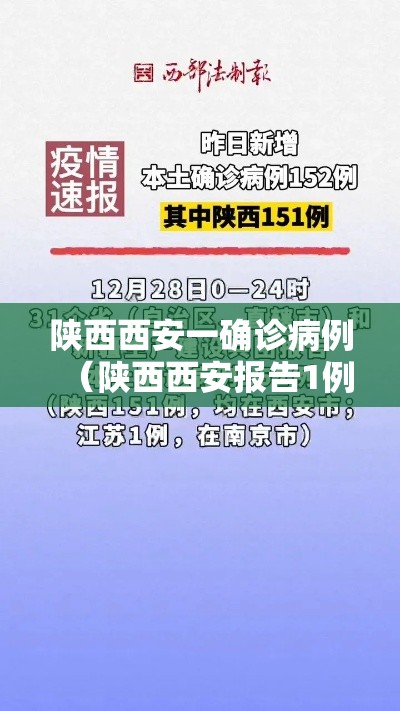 陕西西安一确诊病例（陕西西安报告1例疑似病例）
