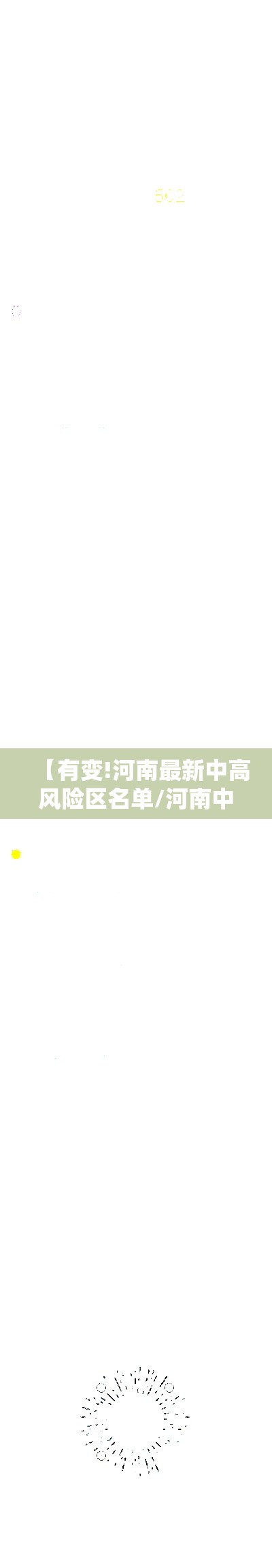 【有变!河南最新中高风险区名单/河南中高风险地区一览表】