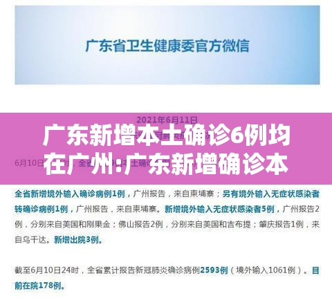广东新增本土确诊6例均在广州:广东新增确诊本土病例