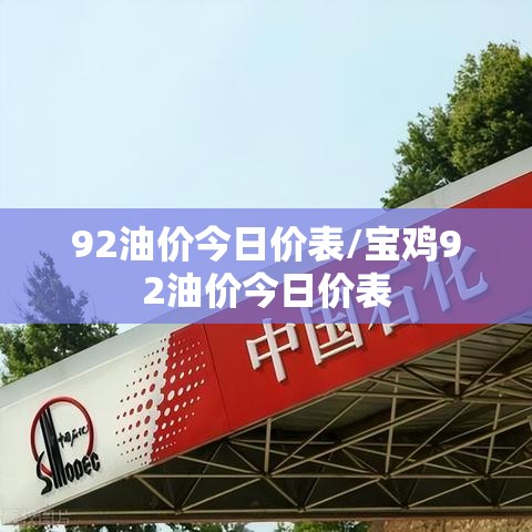 92油价今日价表/宝鸡92油价今日价表