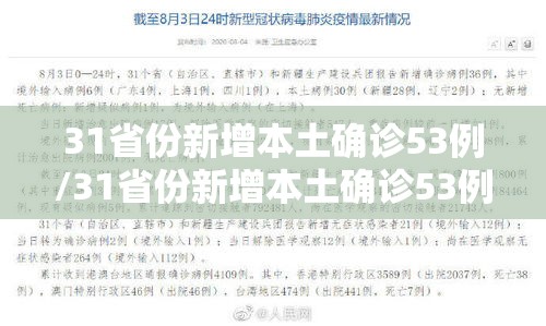31省份新增本土确诊53例/31省份新增本土确诊53例 涉及8省