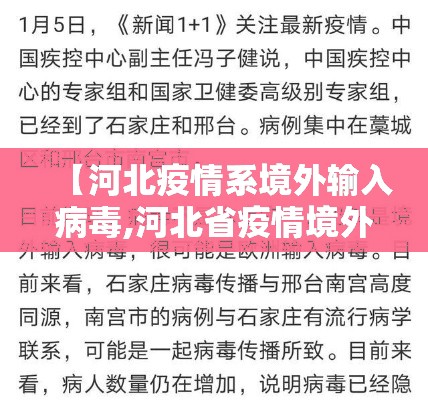 【河北疫情系境外输入病毒,河北省疫情境外输入是哪个城市】