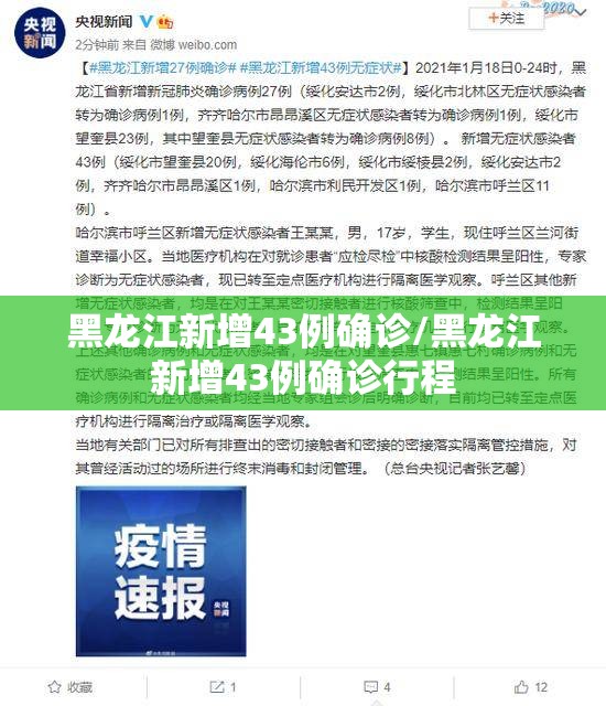 黑龙江新增43例确诊/黑龙江新增43例确诊行程