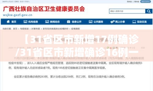 【31省区市新增17例确诊/31省区市新增确诊16例一一】