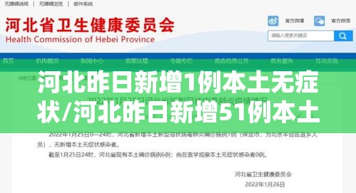 河北昨日新增1例本土无症状/河北昨日新增51例本土确诊病例行动轨迹公布