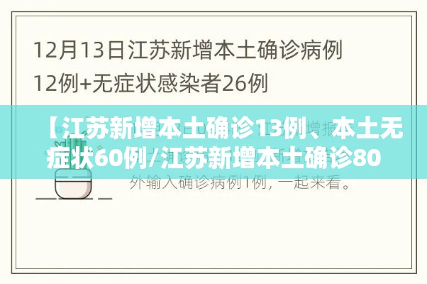 【江苏新增本土确诊13例、本土无症状60例/江苏新增本土确诊80例】