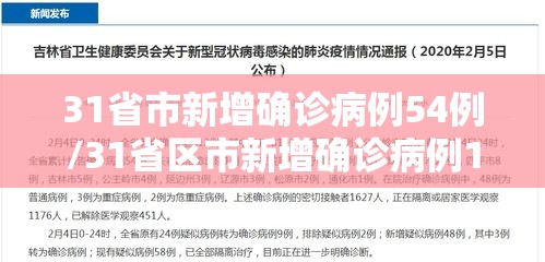 31省市新增确诊病例54例/31省区市新增确诊病例17例