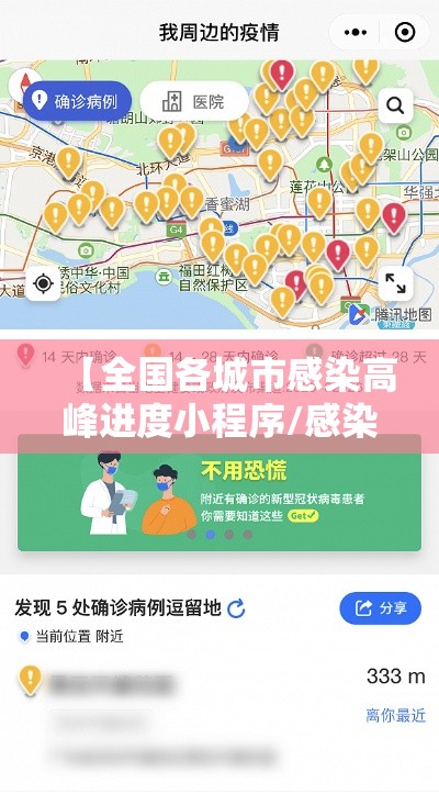 【全国各城市感染高峰进度小程序/感染者32个城市】