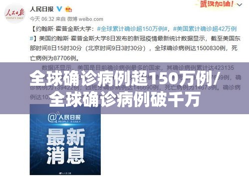 全球确诊病例超150万例/全球确诊病例破千万