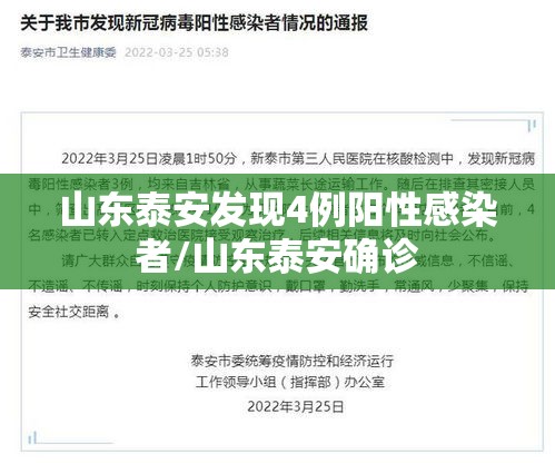 山东泰安发现4例阳性感染者/山东泰安确诊