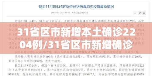 31省区市新增本土确诊2204例/31省区市新增确诊111例 本土83例