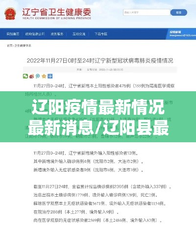 辽阳疫情最新情况最新消息/辽阳县最新疫情数据