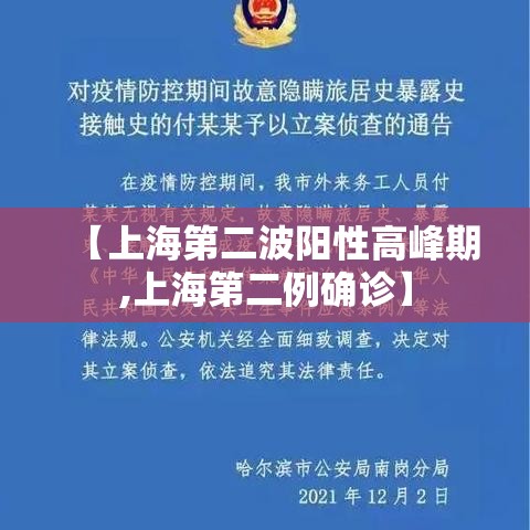 【上海第二波阳性高峰期,上海第二例确诊】
