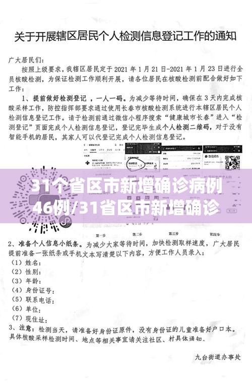 31个省区市新增确诊病例46例/31省区市新增确诊病例21例_ 31个省区市新增确诊病例46例/31省区市新增确诊病例21例_