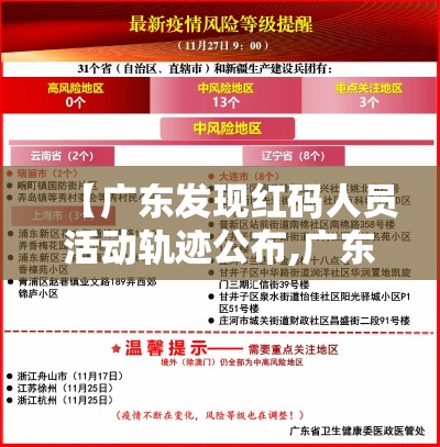 【广东发现红码人员活动轨迹公布,广东红码健康码图片】