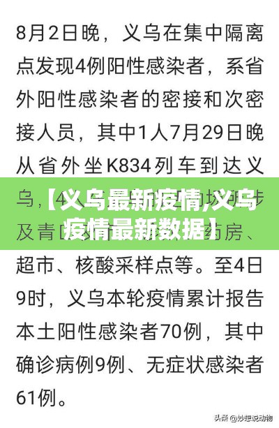 【义乌最新疫情,义乌疫情最新数据】