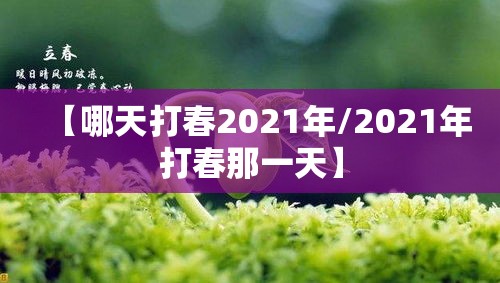 【哪天打春2021年/2021年打春那一天】