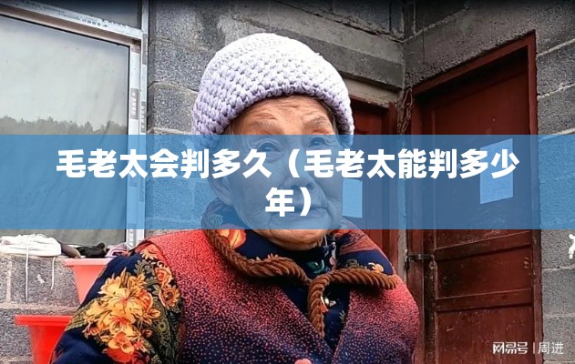 毛老太会判多久（毛老太能判多少年）