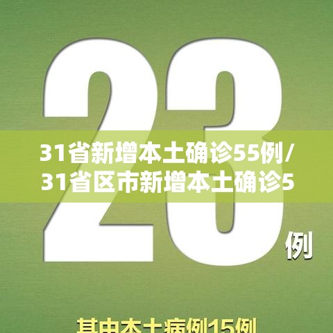 31省新增本土确诊55例/31省区市新增本土确诊5例