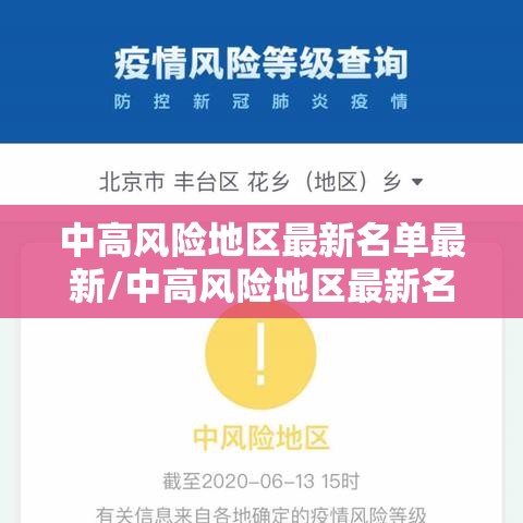 中高风险地区最新名单最新/中高风险地区最新名单最新有哪些