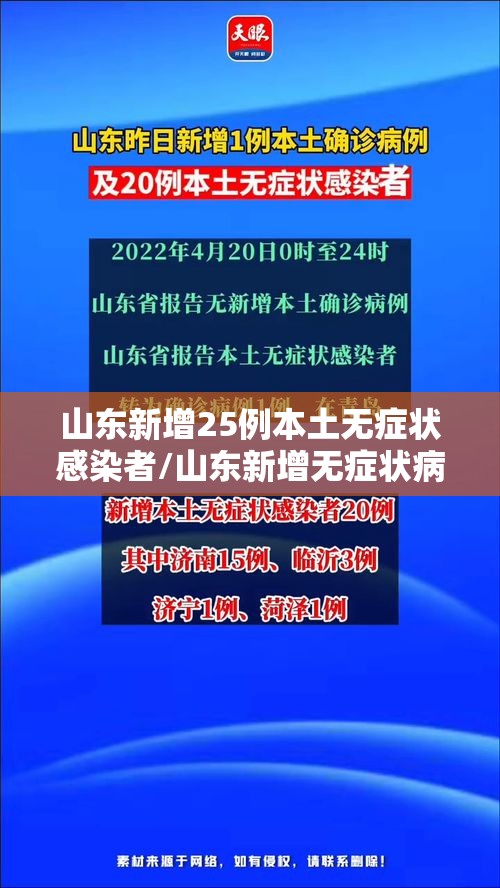 山东新增25例本土无症状感染者/山东新增无症状病例