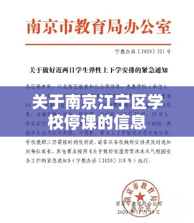 关于南京江宁区学校停课的信息