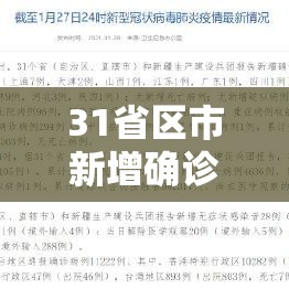 31省区市新增确诊101例:31省区市新增确诊10例 含本土1例