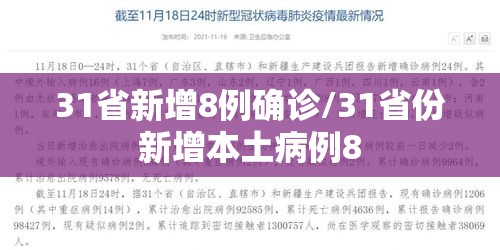 31省新增8例确诊/31省份新增本土病例8