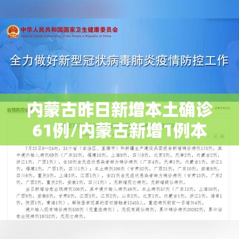 内蒙古昨日新增本土确诊61例/内蒙古新增1例本土确诊病例轨迹