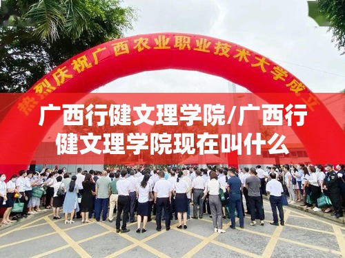 广西行健文理学院/广西行健文理学院现在叫什么