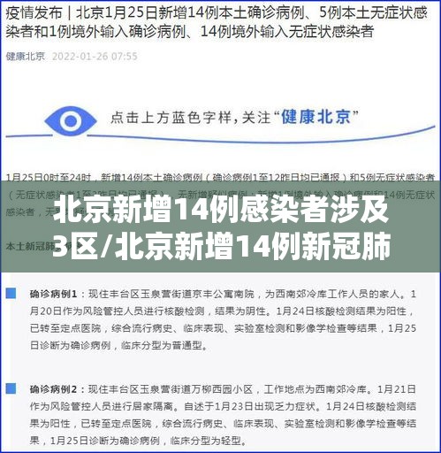 北京新增14例感染者涉及3区/北京新增14例新冠肺炎确诊病例
