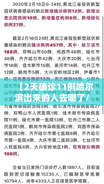 【2天确诊11例哈尔滨出来的人去哪了/哈尔滨出现病例了吗】