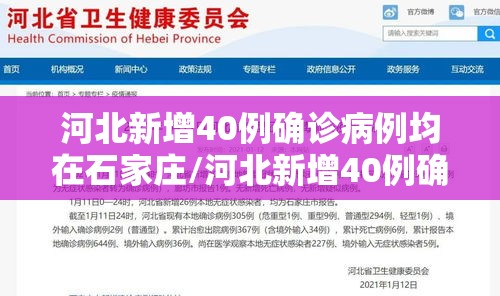 河北新增40例确诊病例均在石家庄/河北新增40例确诊病例均在石家庄吗