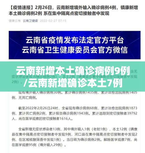 云南新增本土确诊病例9例/云南新增确诊本土7例