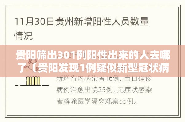 贵阳筛出301例阳性出来的人去哪了（贵阳发现1例疑似新型冠状病毒感染患者）