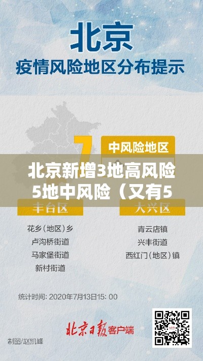 北京新增3地高风险5地中风险（又有5地升级!北京已有1个高风险27个中风险地区）