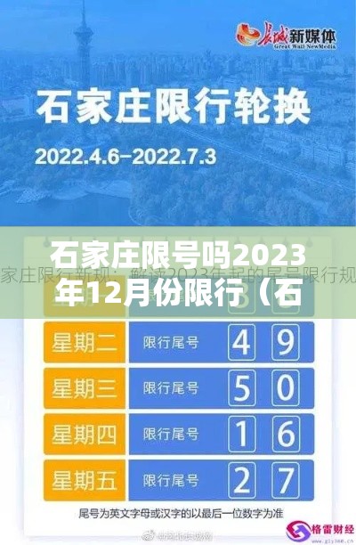 石家庄限号吗2023年12月份限行（石家庄限号吗2023年12月份限行吗）