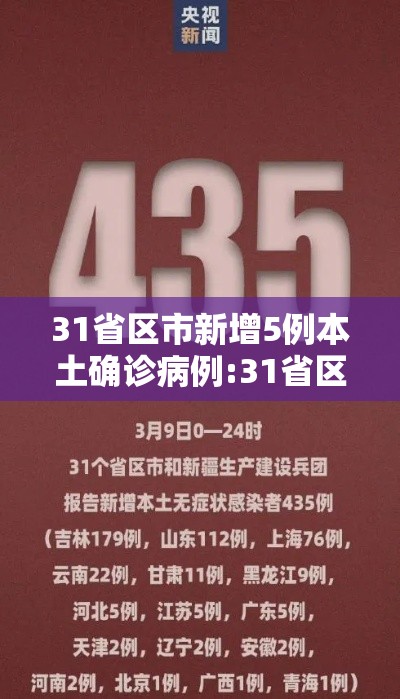 31省区市新增5例本土确诊病例:31省区市新增本土确诊1