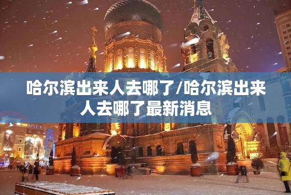 哈尔滨出来人去哪了/哈尔滨出来人去哪了最新消息