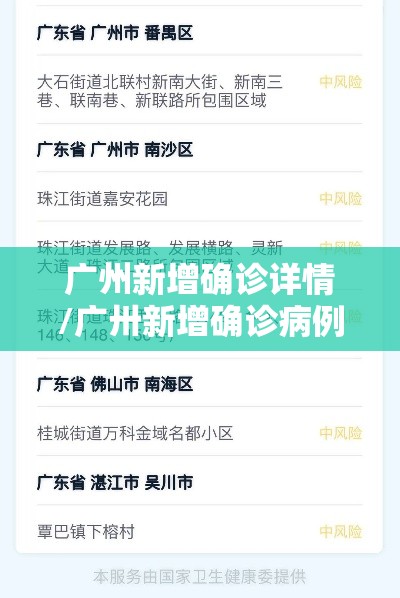 广州新增确诊详情/广卅新增确诊病例