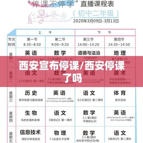 西安宣布停课/西安停课了吗