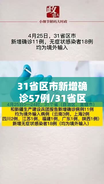 31省区市新增确诊57例/31省区市新增确诊病例111例